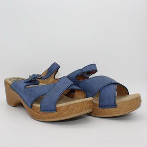 Dansko Blue Slip-on Sandals (Size 40 EU)